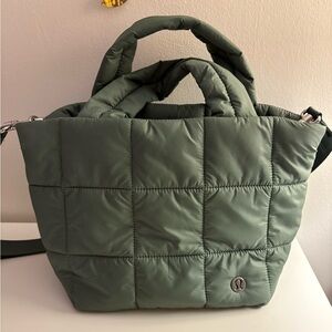 lululemon athletica Green Quilted Tote Bag
